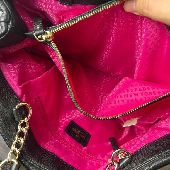 Kate Spade Elana Astor Court Quilted Black Leather Shoulder Bag - Picture 9 of 9